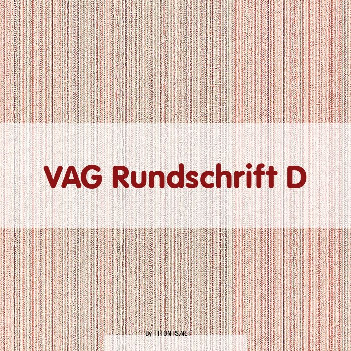 VAG Rundschrift D example